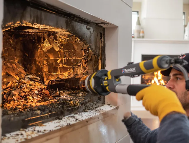 Professional chimney cleaning by Maynard Chimney Sweep in Maynard, MA