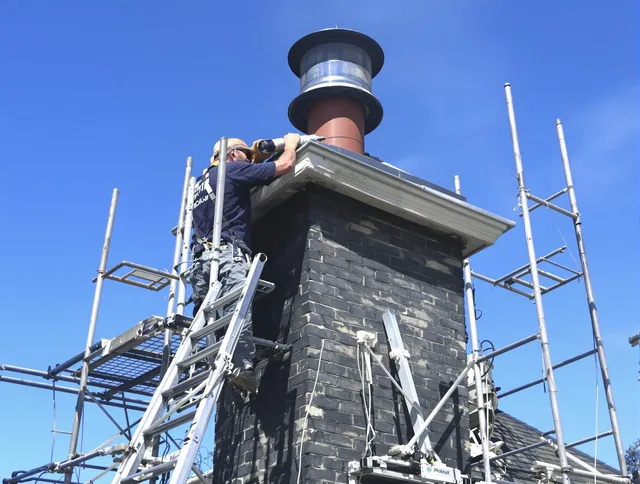 Sturdy chimney crown finished by Maynard Chimney Sweep in Maynard, MA