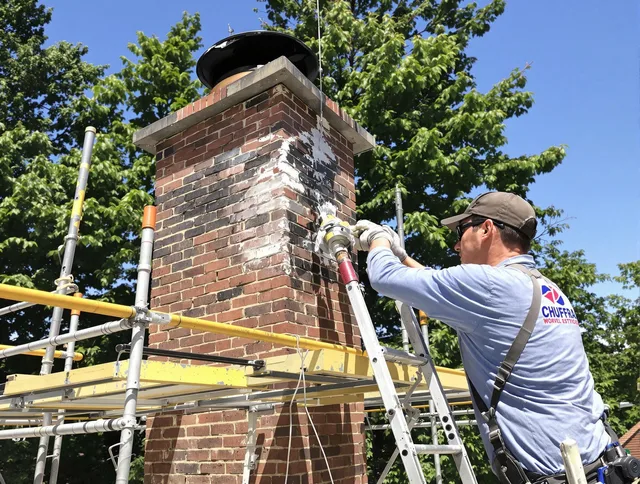 Structural chimney repair by Maynard Chimney Sweep in Maynard, MA