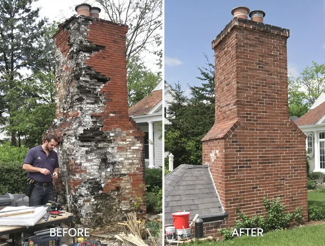 Maynard Chimney Sweep performing a full chimney restoration in Maynard, MA