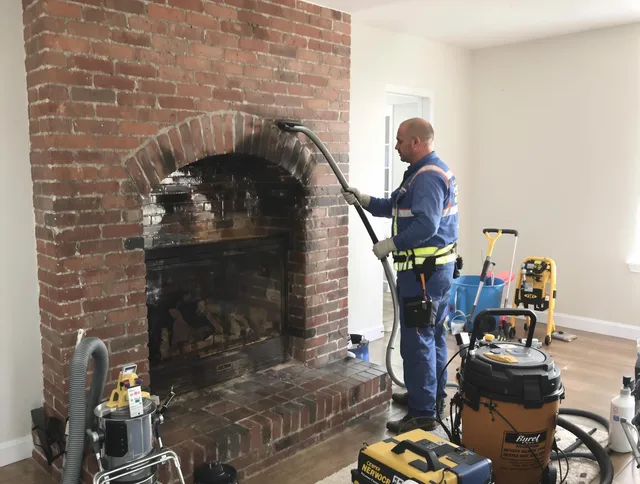 Maynard Chimney Sweep expert performing detailed chimney sweep in Maynard, MA